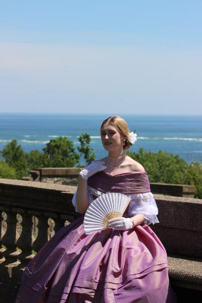 1860s Purple Gown